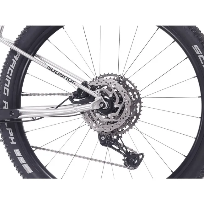 Bicicleta Superior TEAM 27.3 27.5 Gloss Brushed Alu/Rainbow Black 15.5 - (S)