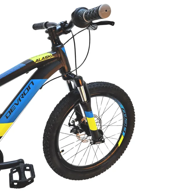 Bicicleta Copii Devron Alaska - 20 Inch, Negru-Albastru, Reambalat