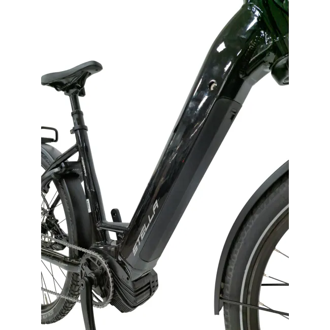 Bicicleta electrica Trekking Stella Tierra - 29 inch, 10V, L, Negru lucios