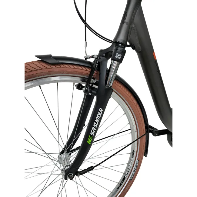Bicicleta Oras Prophete 52408B - 28 inch, M, Gri
