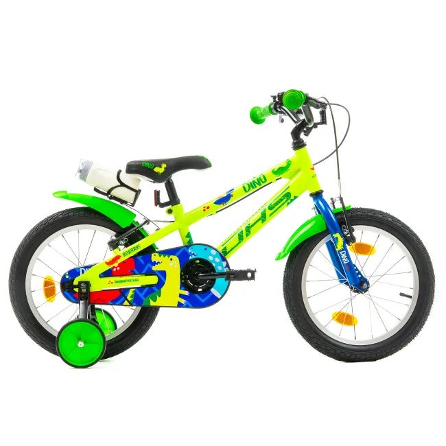 Bicicleta Copii DHS Dino - 16 Inch, Verde Reambalat