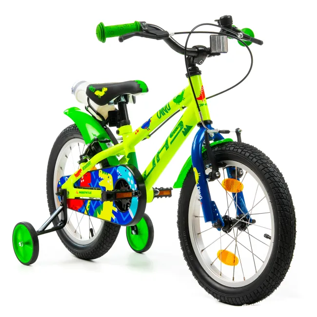 Bicicleta Copii DHS Dino - 16 Inch, Verde Reambalat