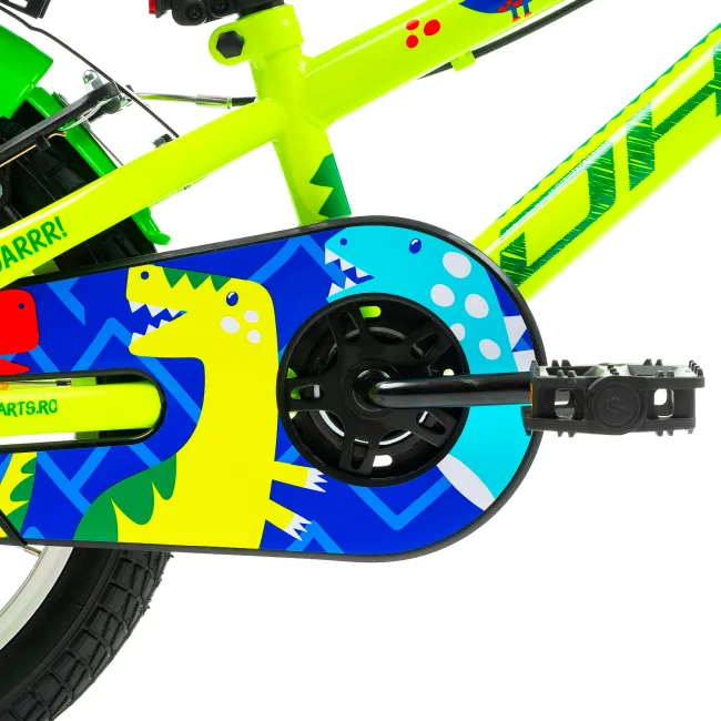 Bicicleta Copii DHS Dino - 16 Inch, Verde Reambalat