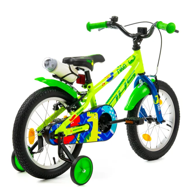Bicicleta Copii DHS Dino - 16 Inch, Verde Reambalat