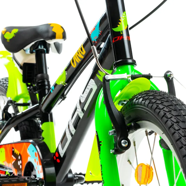 Bicicleta Copii DHS Dino - 18 Inch, Negru Reambalat