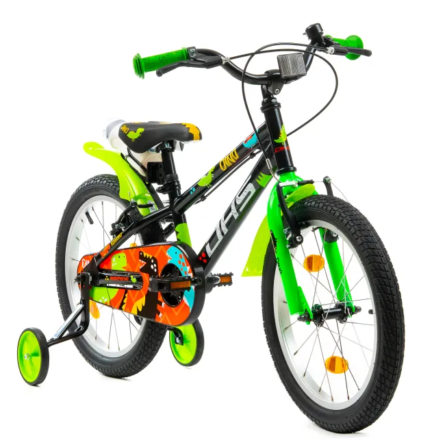 Bicicleta Copii DHS Dino - 18 Inch, Negru Reambalat