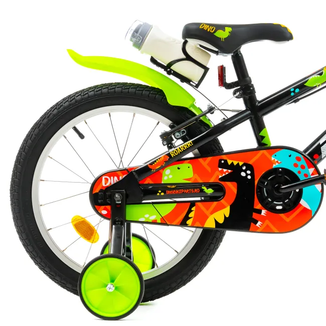 Bicicleta Copii DHS Dino - 18 Inch, Negru Reambalat