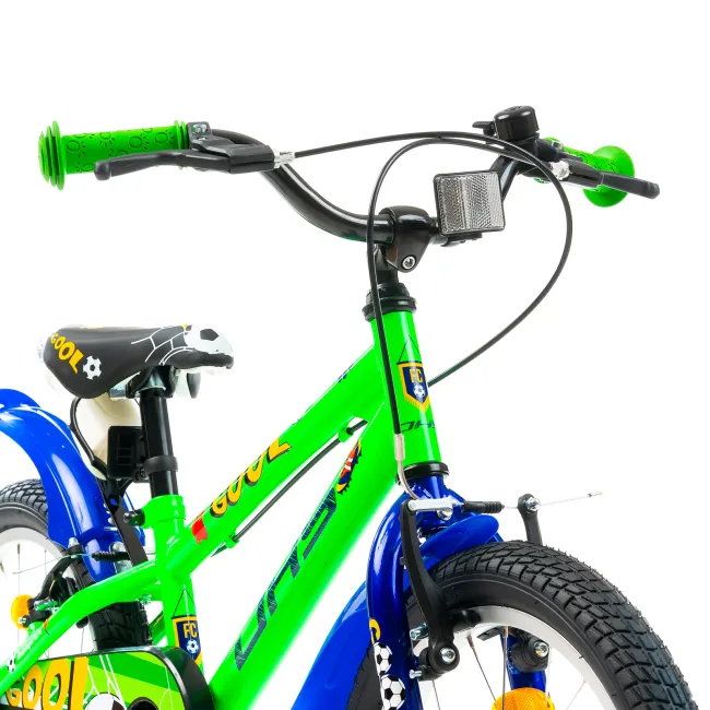 Bicicleta Copii DHS Football - 18 Inch, Verde Reambalat