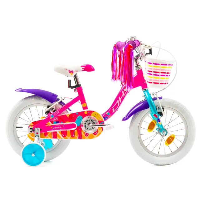 Bicicleta Copii DHS Icecream - 16 Inch, Roz Reambalat