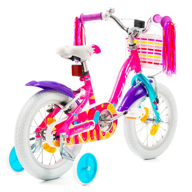 Bicicleta Copii DHS Icecream - 16 Inch, Roz Reambalat