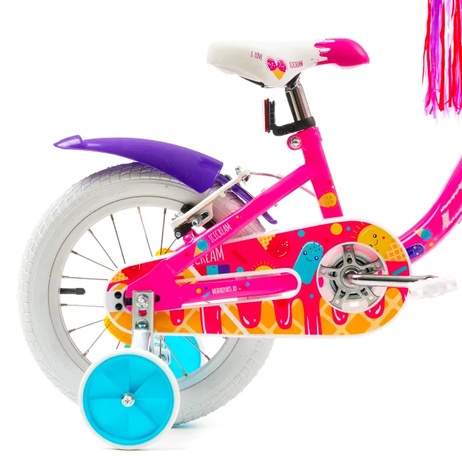Bicicleta Copii DHS Icecream - 16 Inch, Roz Reambalat