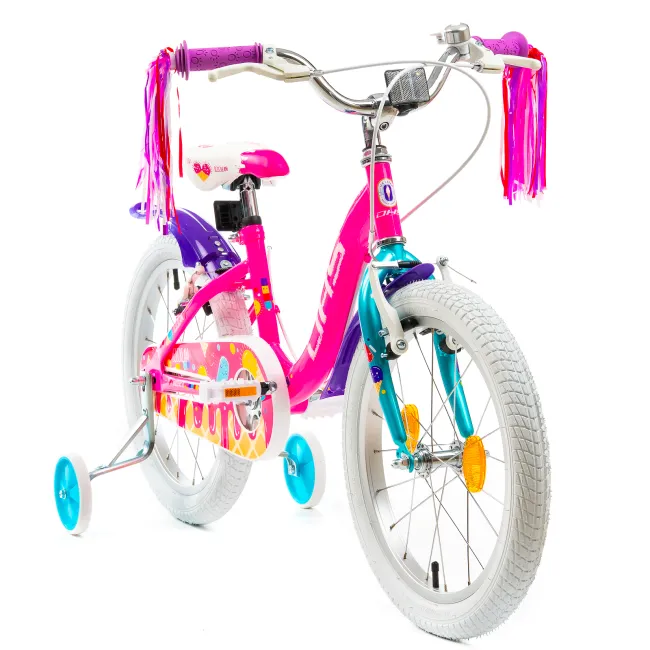 Bicicleta Copii DHS Icecream - 18 Inch, Roz Reambalat