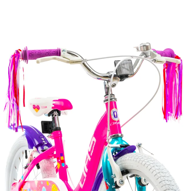 Bicicleta Copii DHS Icecream - 18 Inch, Roz Reambalat