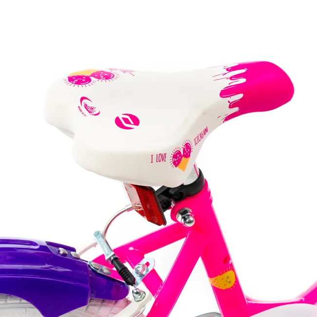 Bicicleta Copii DHS Icecream - 18 Inch, Roz Reambalat