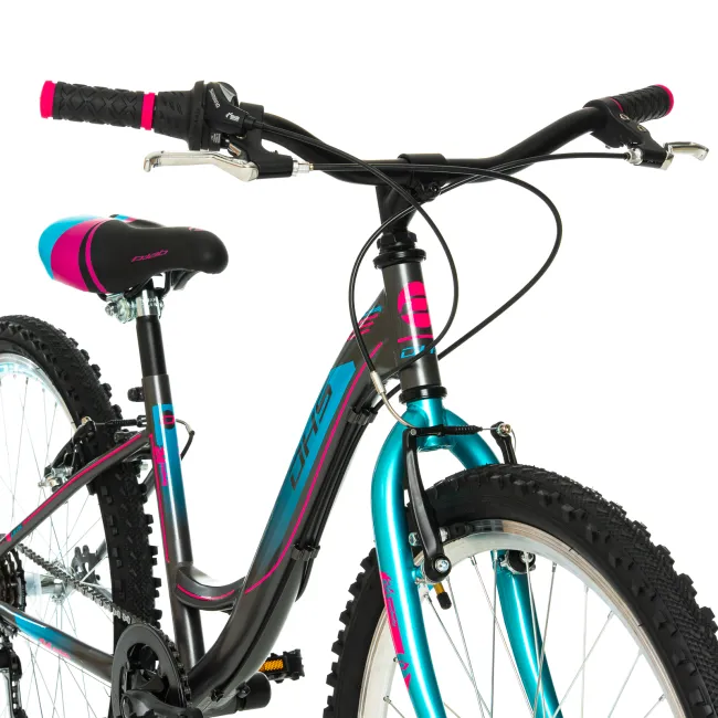 Bicicleta Copii DHS Modesty - 24 Inch, Gri Reambalat