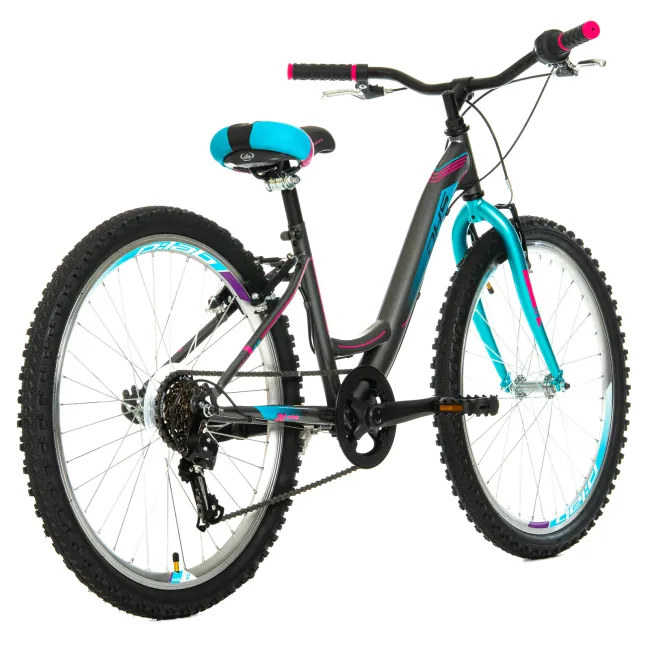 Bicicleta Copii DHS Modesty - 24 Inch, Gri Reambalat