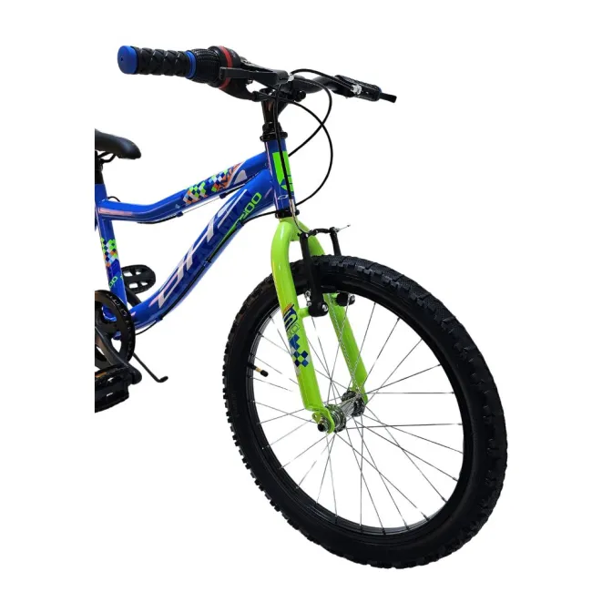 Bicicleta Copii DHS Plasma - 20 Inch, Albastru Reambalat