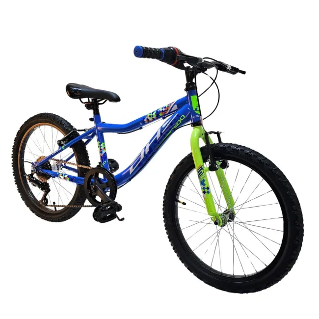 Bicicleta Copii DHS Plasma - 20 Inch, Albastru Reambalat