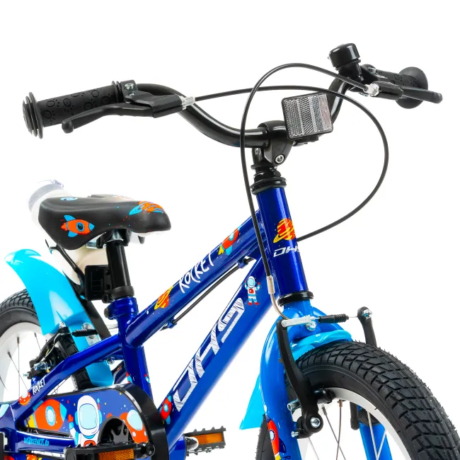 Bicicleta Copii DHS Rocket - 16 Inch, Albastru Reambalat