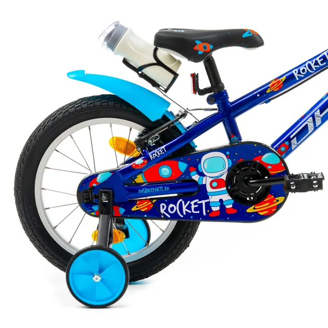 Bicicleta Copii DHS Rocket - 16 Inch, Albastru Reambalat