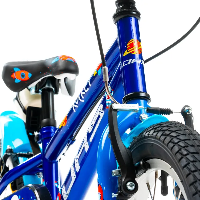 Bicicleta Copii DHS Rocket - 16 Inch, Albastru Reambalat