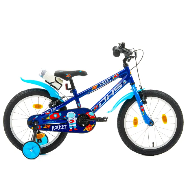 Bicicleta Copii DHS Rocket - 18 Inch, Albastru Reambalat