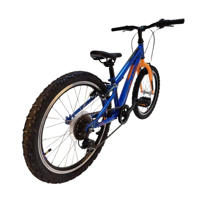 Bicicleta Copii DHS Sonic - 20 Inch, Albastru-Portocaliu Reambalat