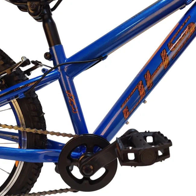 Bicicleta Copii DHS Sonic - 20 Inch, Albastru-Portocaliu Reambalat