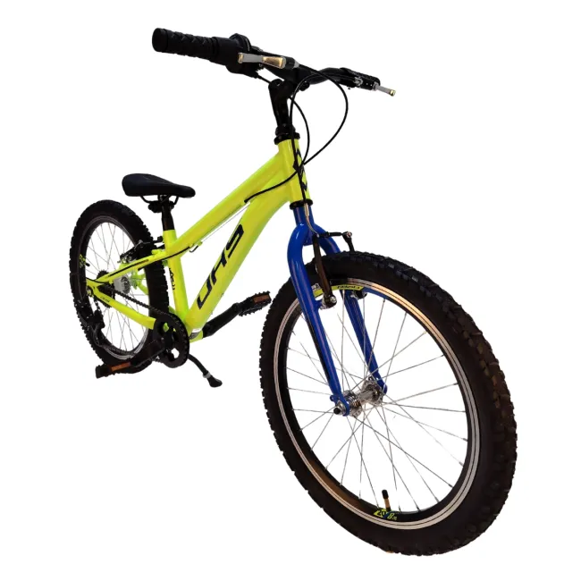 Bicicleta Copii DHS Sonic - 20 inch, Galben-Albastru Reambalat