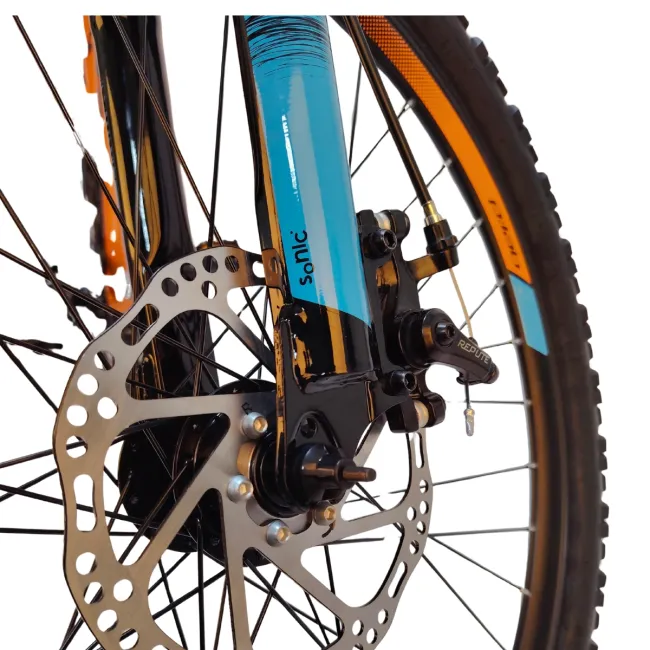 Bicicleta Copii DHS Sonic FS Disc - 24 inch, Portocaliu Reambalat