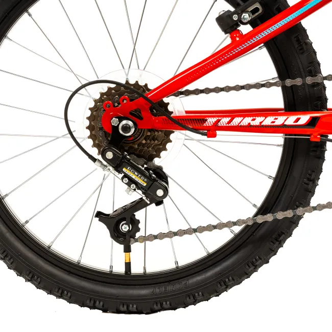Bicicleta Copii DHS Turbo - 20 Inch, Rosu Reambalat