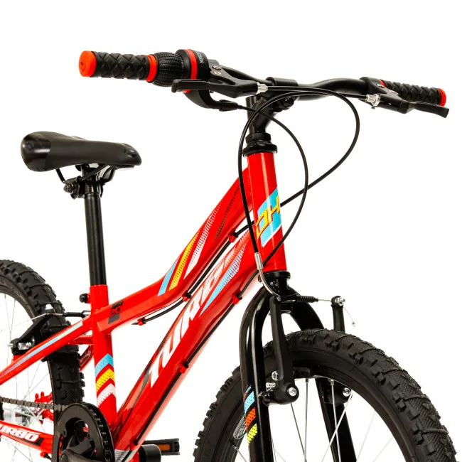 Bicicleta Copii DHS Turbo - 20 Inch, Rosu Reambalat