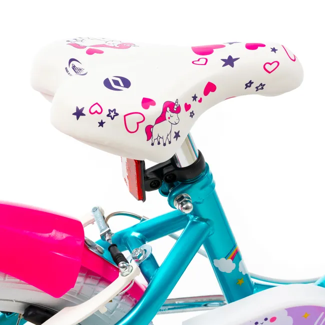 Bicicleta Copii DHS Unicorn - 16 Inch, Albastru Reambalat