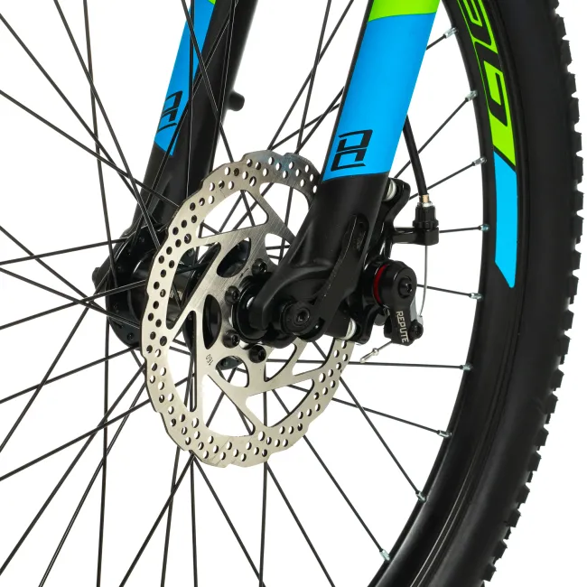 Bicicleta Copii Devron Alaska - 24 Inch, Negru-Verde Reambalat