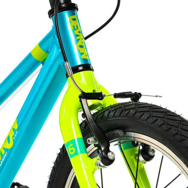 Bicicleta Copii Devron Urbio U1.6 Super Light - 16 Inch, Albastru-Verde Reambalat