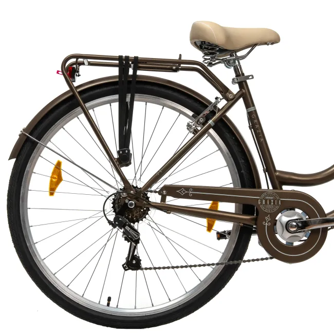 Bicicleta Oras Devron Grazia 6s Retro - 28 Inch, L, Maro Reambalat