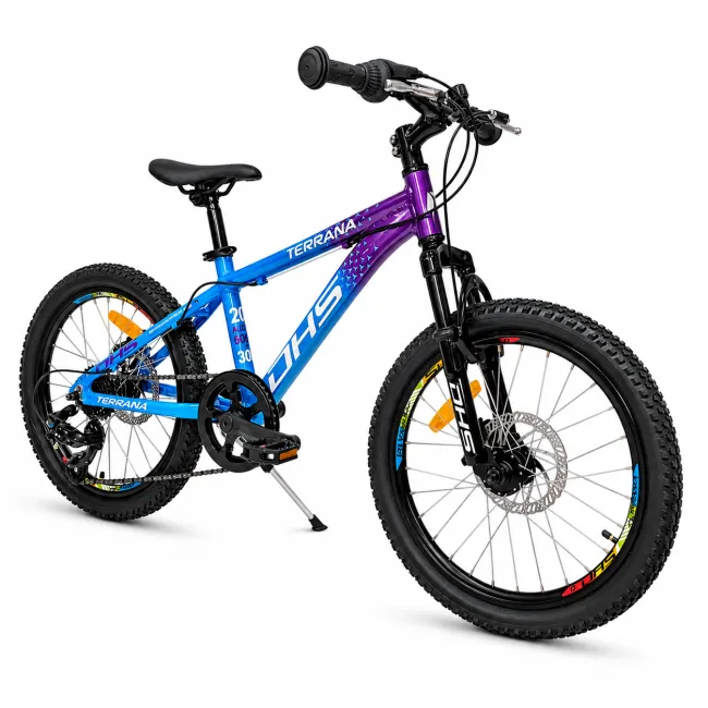 Bicicleta Copii Dhs Terrana 2023, model 2026 - 20 Inch, Albastru-Violet