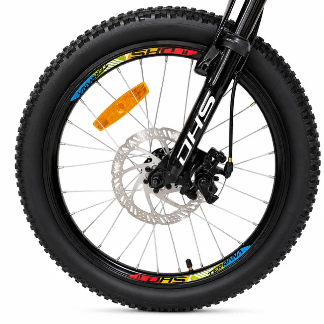 Bicicleta Copii Dhs Terrana 2023, model 2026 - 20 Inch, Portocaliu-Negru