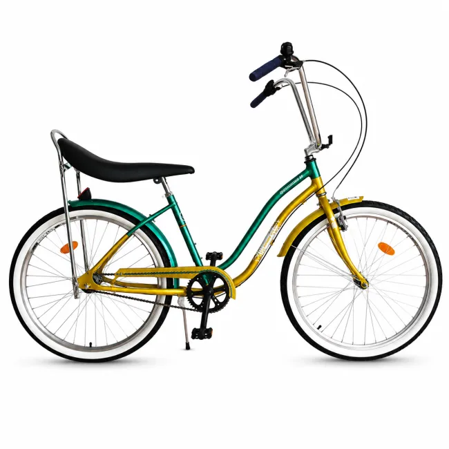 Bicicleta Oras Pegas Strada 2 - 26 inch, M, Auriu/Verde