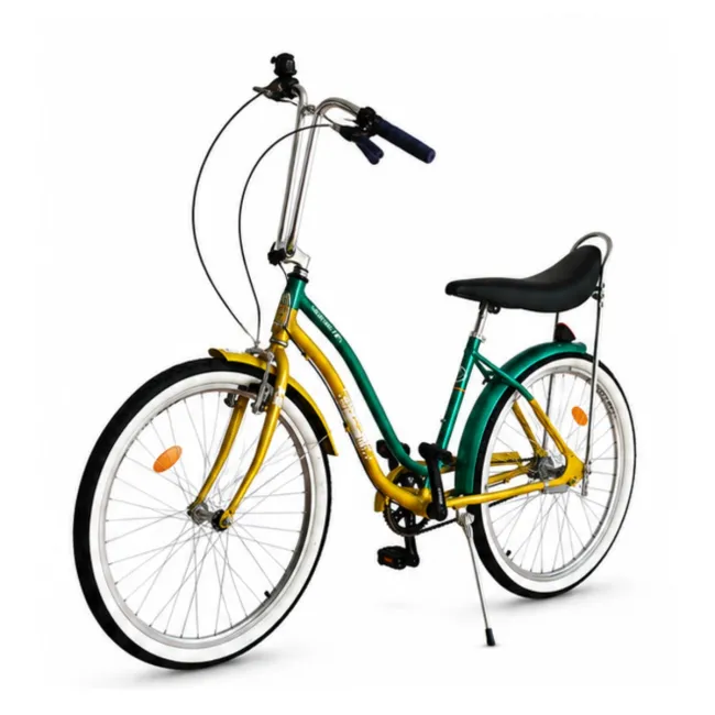 Bicicleta Oras Pegas Strada 2 - 26 inch, M, Auriu/Verde