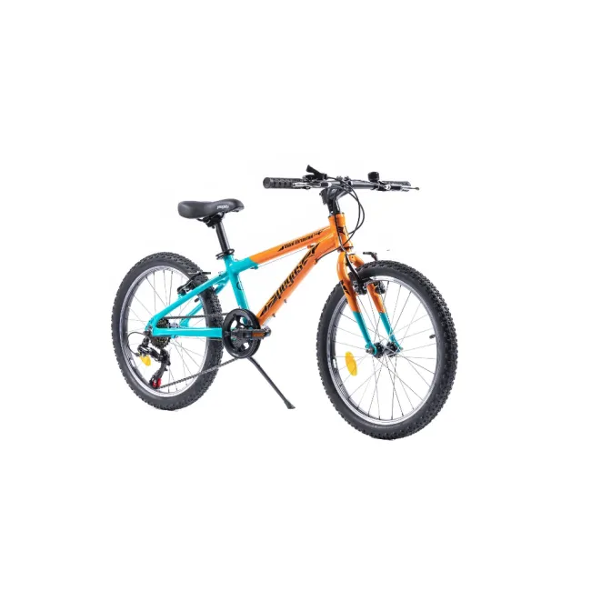 Bicicleta copii Pegas Mini Drumet - 20 inch, Portocaliu/Turcoaz