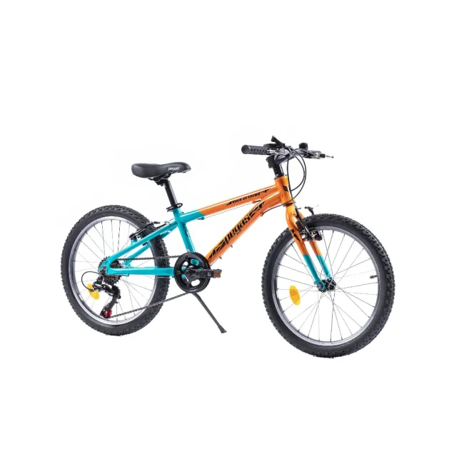 Bicicleta copii Pegas Mini Drumet - 20 inch, Portocaliu/Turcoaz