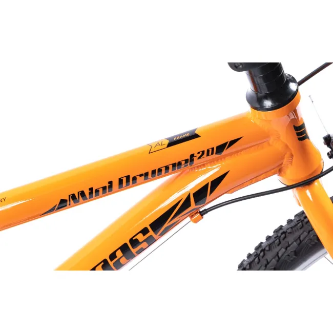 Bicicleta copii Pegas Mini Drumet - 20 inch, Portocaliu/Turcoaz