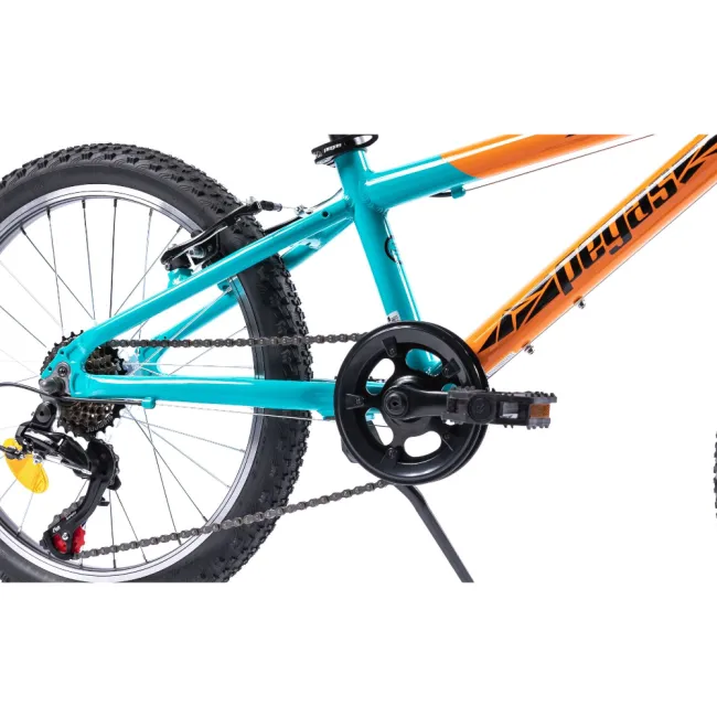 Bicicleta copii Pegas Mini Drumet - 20 inch, Portocaliu/Turcoaz