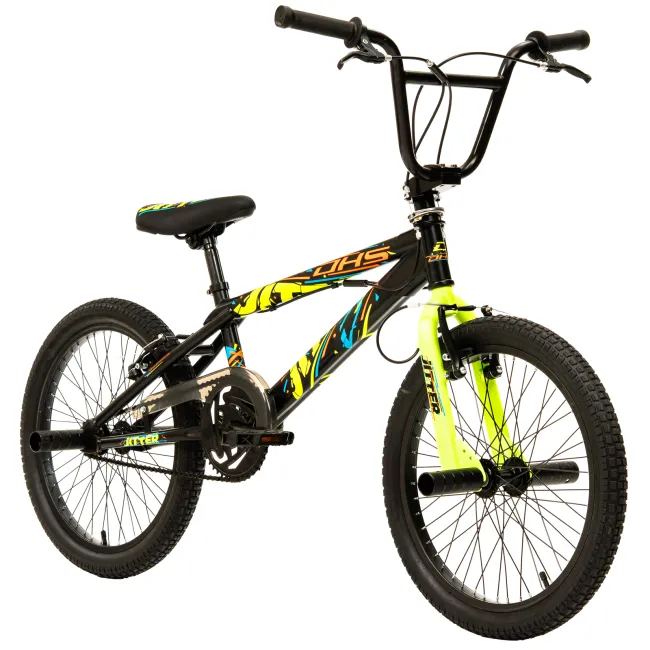 Bicicleta Copii DHS Jitter - 20 Inch, Negru, Reambalat