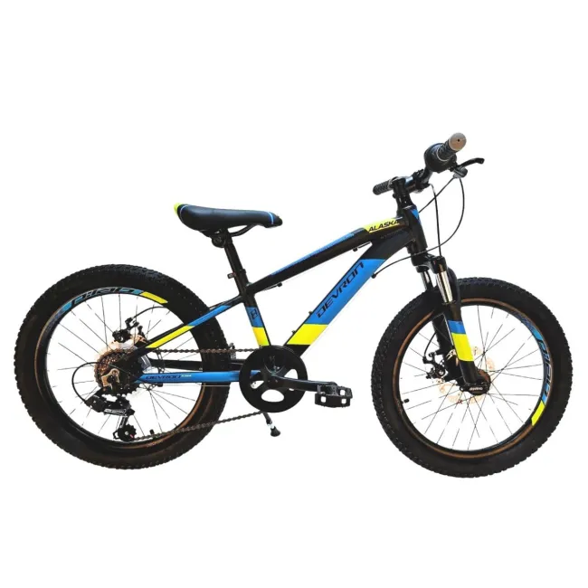 Bicicleta Copii Devron Alaska - 20 Inch, Negru-Albastru, Reambalat