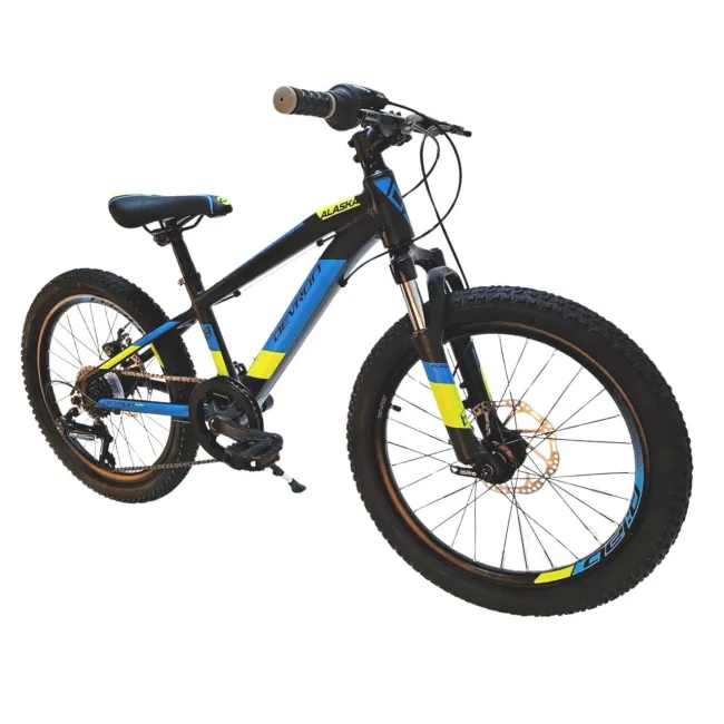 Bicicleta Copii Devron Alaska - 20 Inch, Negru-Albastru, Reambalat