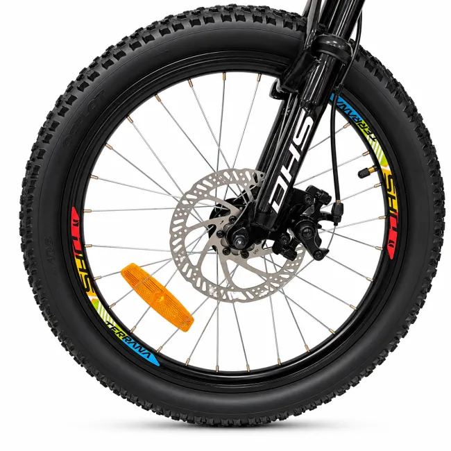 Bicicleta Copii Dhs Terrana 2023B, model 2026 - 20 Inch, Portocaliu-Negru