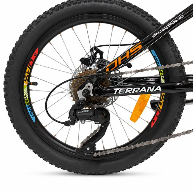 Bicicleta Copii Dhs Terrana 2023B, model 2026 - 20 Inch, Portocaliu-Negru