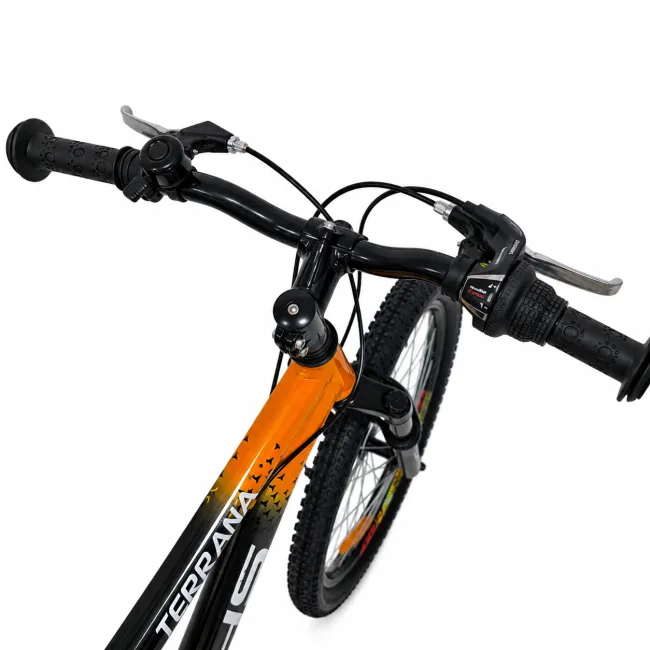 Bicicleta Copii Dhs Terrana 2023B, model 2026 - 20 Inch, Portocaliu-Negru